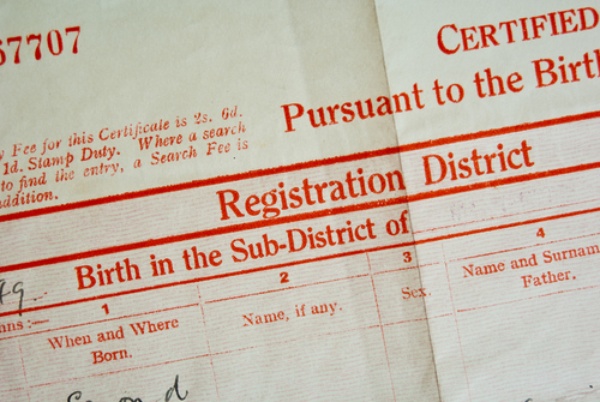 The History Behind Your Birth Certificate Anglia Research Services