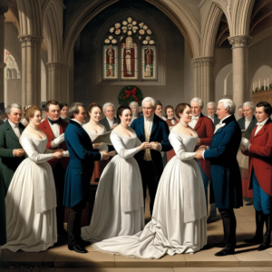 Image depicting a Victorian Christmas Day Wedding